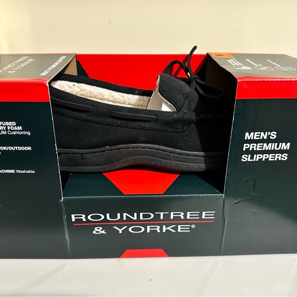 NIB Roundtree Men’s Premium Slippers Indoor/Outdoor - Picture 2 of 4